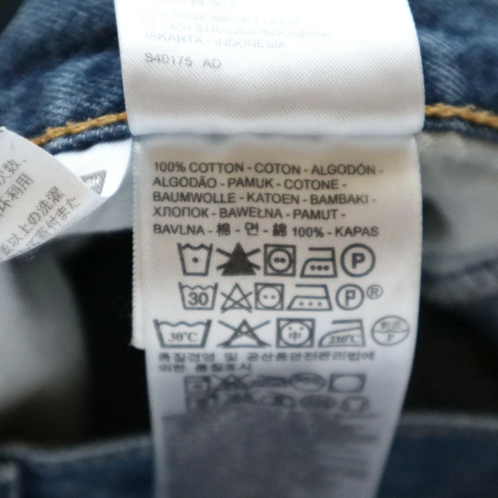 Levi's‎ 514 Jeans Mens 38x32 Straight Fit 5-Pocket Cotton Denim Blue